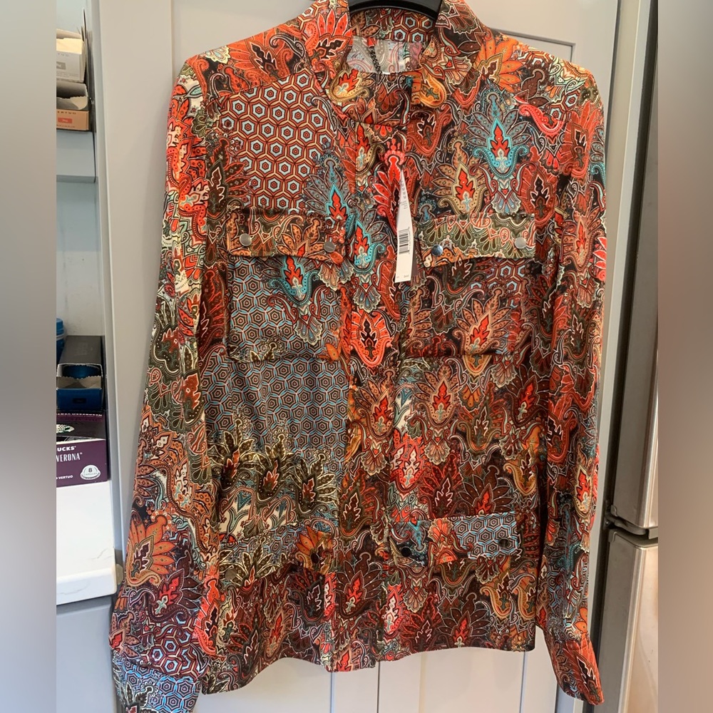 Silk patterned blouse